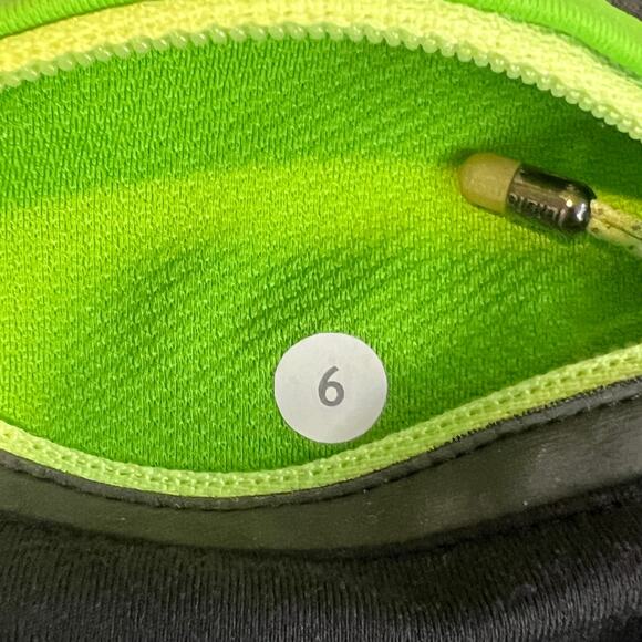 Lululemon Align Cropped Leggings Black Green 6 Zip Pocket Reflective Workout - Picture 2 of 10